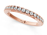 Rose gold Round Diamond Pavé Set Eternity Band_1