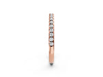 Rose gold Round Diamond Pavé Set Eternity Band_2