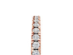 Rose gold Round Diamond Pavé Set Eternity Band_5