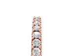 Rose gold Round Diamond Pavé Set Half Eternity Band_5