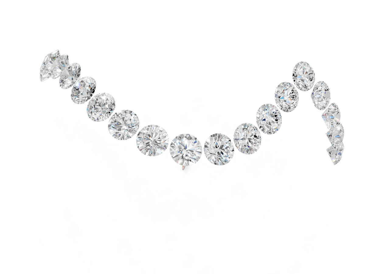 Rose gold Round Diamond Pavé V-Shaped Contour Band with Shared Prong Setting_1