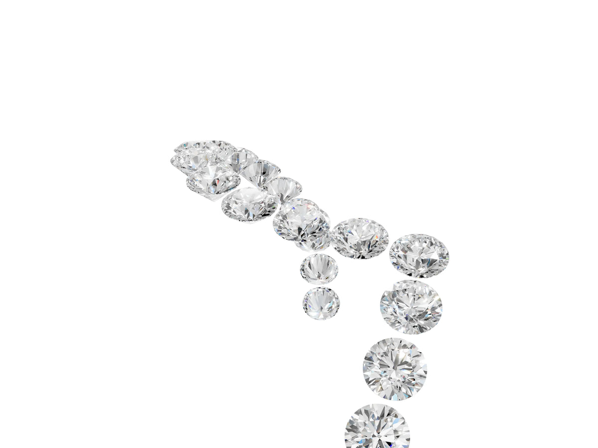 Rose gold Round Diamond Pavé V-Shaped Contour Band with Shared Prong Setting_5