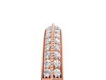 Rose gold Round Diamond Pave Eternity Band with Milgrain Edging_5