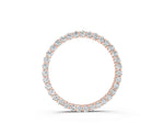 Rose gold Round Diamond Prong-Set Eternity Pendant