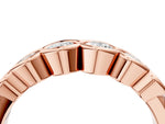 Rose gold Round Diamond Scalloped Bezel Set Eternity Band_4