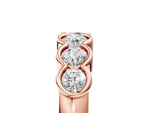 Rose gold Round Diamond Scalloped Bezel Set Eternity Band_5