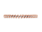 Rose gold Round Diamond Spiral Prong Tennis Bracelet
