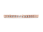 Rose gold Round Diamond Spiral Tennis Bracelet with Prong Setting
