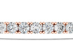 Rose gold Round Diamond Tennis Bracelet with Prong Setting in White Gold_1