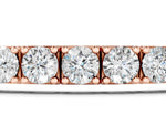 Rose gold Round Diamond Tennis Bracelet with Prong Setting_1