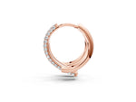 Rose gold Round Diamond Vega Bypass Hoop Earrings_1