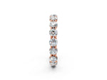 Rose gold Round Diamond Woven Full Eternity Band_2