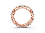 Rose gold Round Diamond Woven Full Eternity Band_3