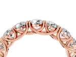 Rose gold Round Diamond Woven Full Eternity Band_4