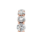Rose gold Round Diamond Woven Full Eternity Band_5