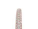 Rose gold Three-Row Round Diamond Pavé Eternity Band_5