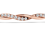 Rose gold Twisted Diamond Round-Cut Cable Chain Bracelet with Bezel Setting_1
