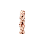Rose gold Twisted Rope Solitaire Band with Round Stone and Bezel Setting_5