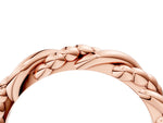 Rose gold Twisted Rope Solitaire Band_4