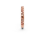 Rose gold Vintage Engraved Milgrain Band_2