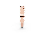 Rose gold Zigzag Chevron Band with No Stone_2