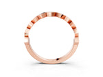 Rose gold Zigzag Chevron Band with No Stone_3