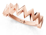 Rose gold Zigzag Chevron Band_1