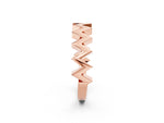 Rose gold Zigzag Chevron Band_2