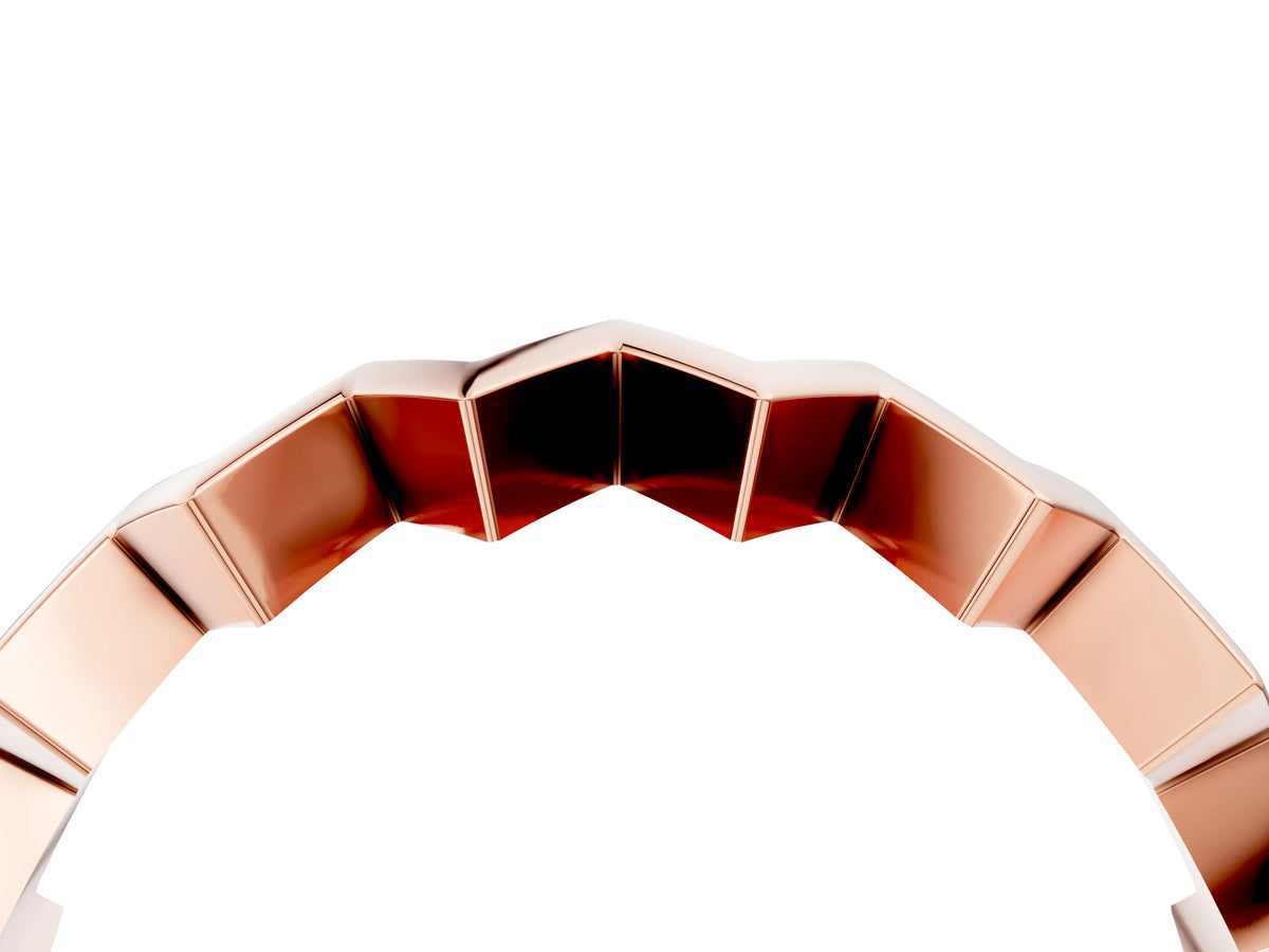 Rose gold Zigzag Chevron Band_4