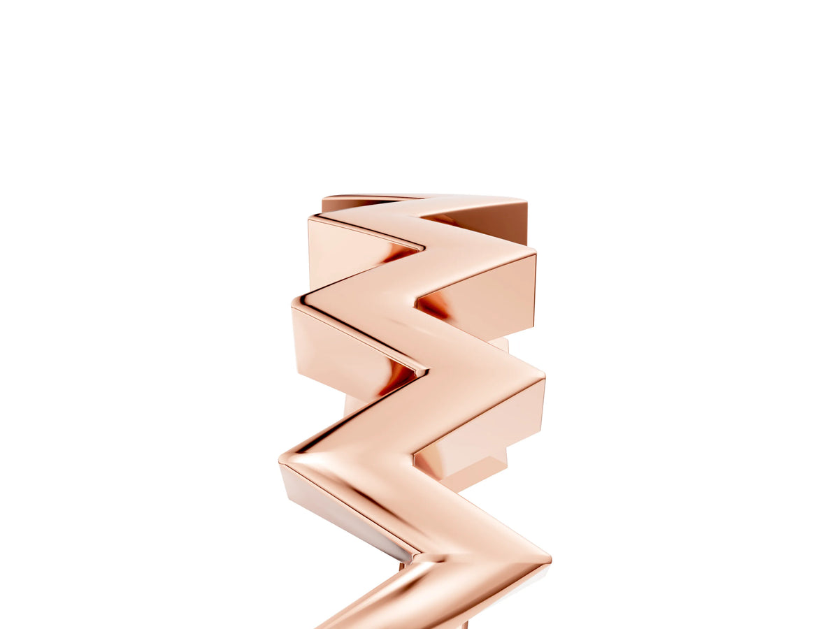 Rose gold Zigzag Chevron Band_5