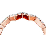 Rose gold Zigzag Diamond Pave Round Eternity Band with Prong Setting_4