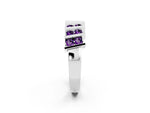 Round Amethyst Anniversary Band in Platinum with Channel Setting and Vertical Prongs_2