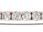 Round Brilliant Diamond Tennis Bracelet in Rose gold with Prong Setting_1