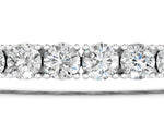 Round Brilliant Diamond Tennis Bracelet in Silver with Prong Setting_1