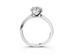 Round Cut Diamond Solitaire Engagement Ring in White gold with Prong Setting_15