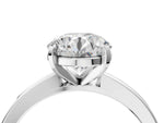 Round Cut Diamond Solitaire Engagement Ring in White gold with Prong Setting_16