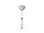 Round Cut Diamond Solitaire Engagement Ring in White gold with Prong Setting_2