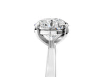 Round Cut Diamond Solitaire Engagement Ring in White gold with Prong Setting_5