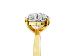 Round Cut Diamond Solitaire Engagement Ring in Yellow gold with Prong Setting_5