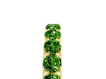 Round Peridot Polished Half Eternity Band in Yellow gold with Classic Prong Setting_5
