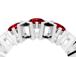 Round Ruby Channel Set Band in Platinum with X-Prong Detail_4