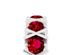 Round Ruby Channel Set Band in Platinum with X-Prong Detail_5