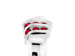 Round Ruby Multi-Row Crossover Band in Platinum with Polished Curves_5