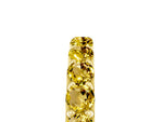 Round Yellow Sapphire Polished Half Eternity Band in Yellow gold with Classic Prong Setting_5