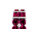 Round and Baguette Garnet Anniversary Band in White gold with Channel and Prong Setting_5