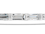 Silver Baguette Cut Diamond Bar Set Tennis Bracelet_3