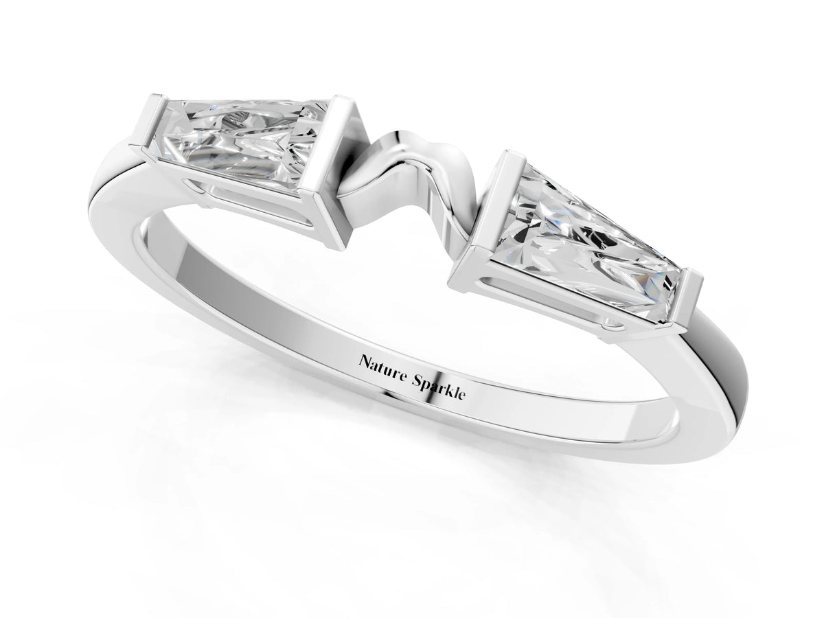 Silver Baguette Diamond Open Band with Bar Prong Setting_13