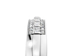 Silver Bar-Set Princess Cut Diamond Pavé Band_17