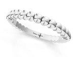 Silver Beaded Round Stone Eternity Band with Bezel Setting_13
