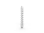 Silver Beaded Round Stone Eternity Band with Bezel Setting_14